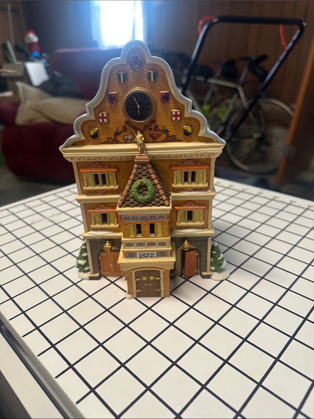 Holiday Decorative Village Building - Beige and Brown Christmas House